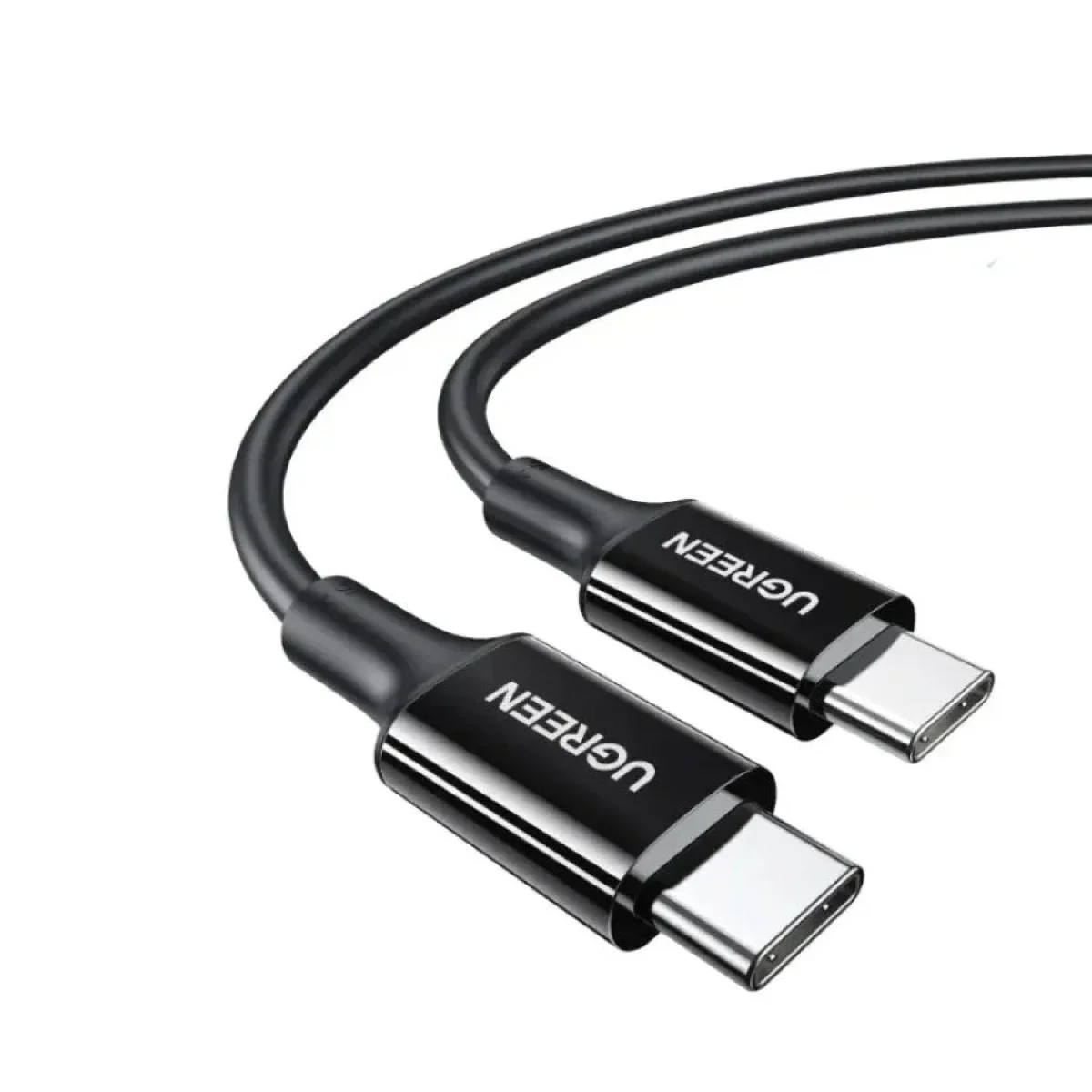 كابل شحن سريع Ugreen US300 USB-C إلى USB-C 2.0 بقدرة 100W و5A PD 3.0 للابتوب، أسود، 1 متر