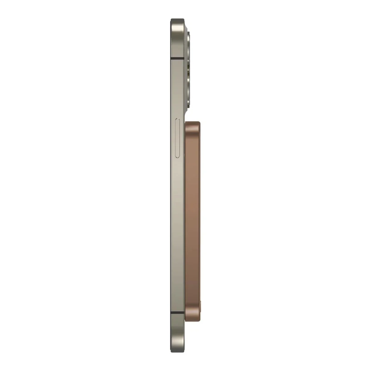 باور بانك لاسلكي MOMAX Q.Mag X بسعة 5000mAh الجيل الثاني 15W فائق النحافة MagSafe - Sandstone - Thumbnail 3