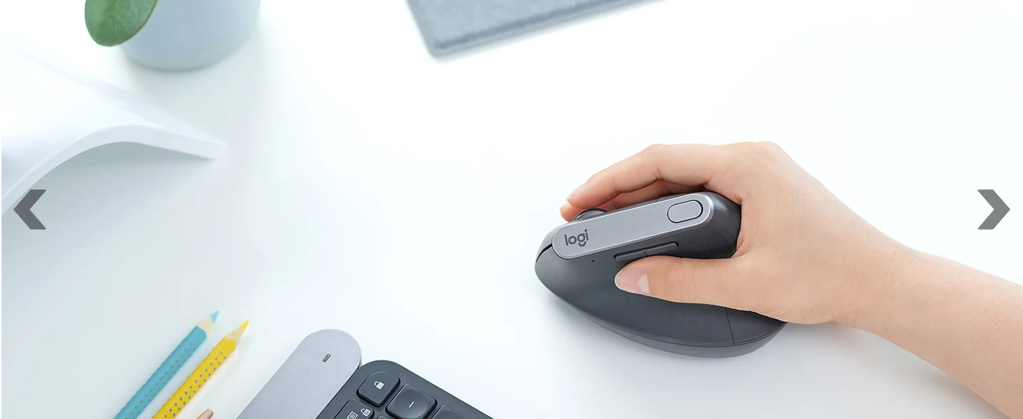 Logitech MX Vertical Wireless Ergonomic Mouse, Graphite - Thumbnail 13