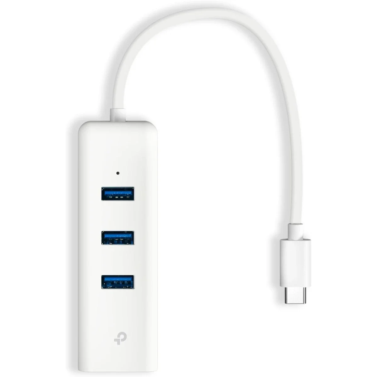 TP-LINK UE330C USB Type-C 3-Port Hub with Gigabit Ethernet Adapter White - Thumbnail 2