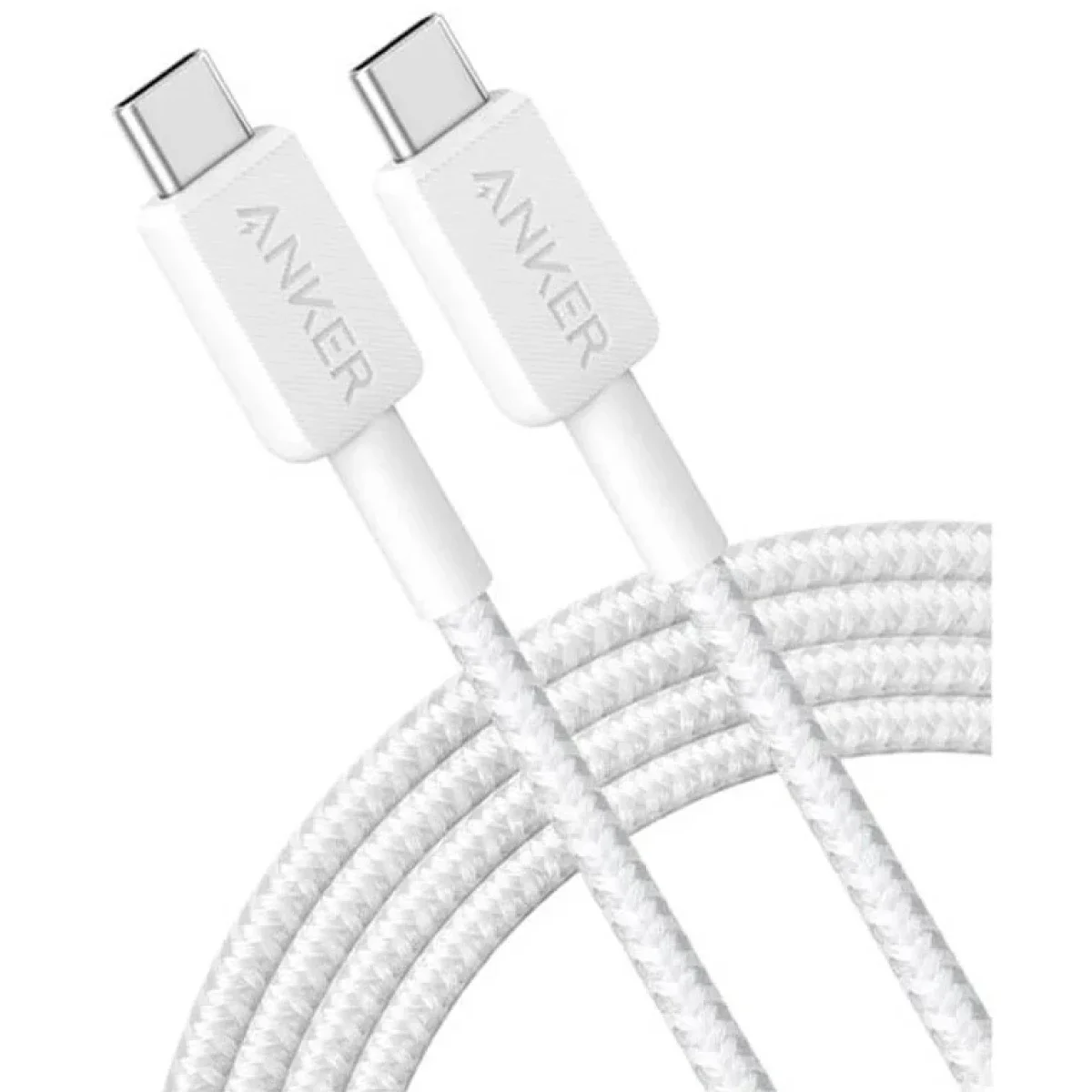 Anker 322 USB-C to USB-C Cable 0.9m 60W Fast Charging & Data Transfer - White