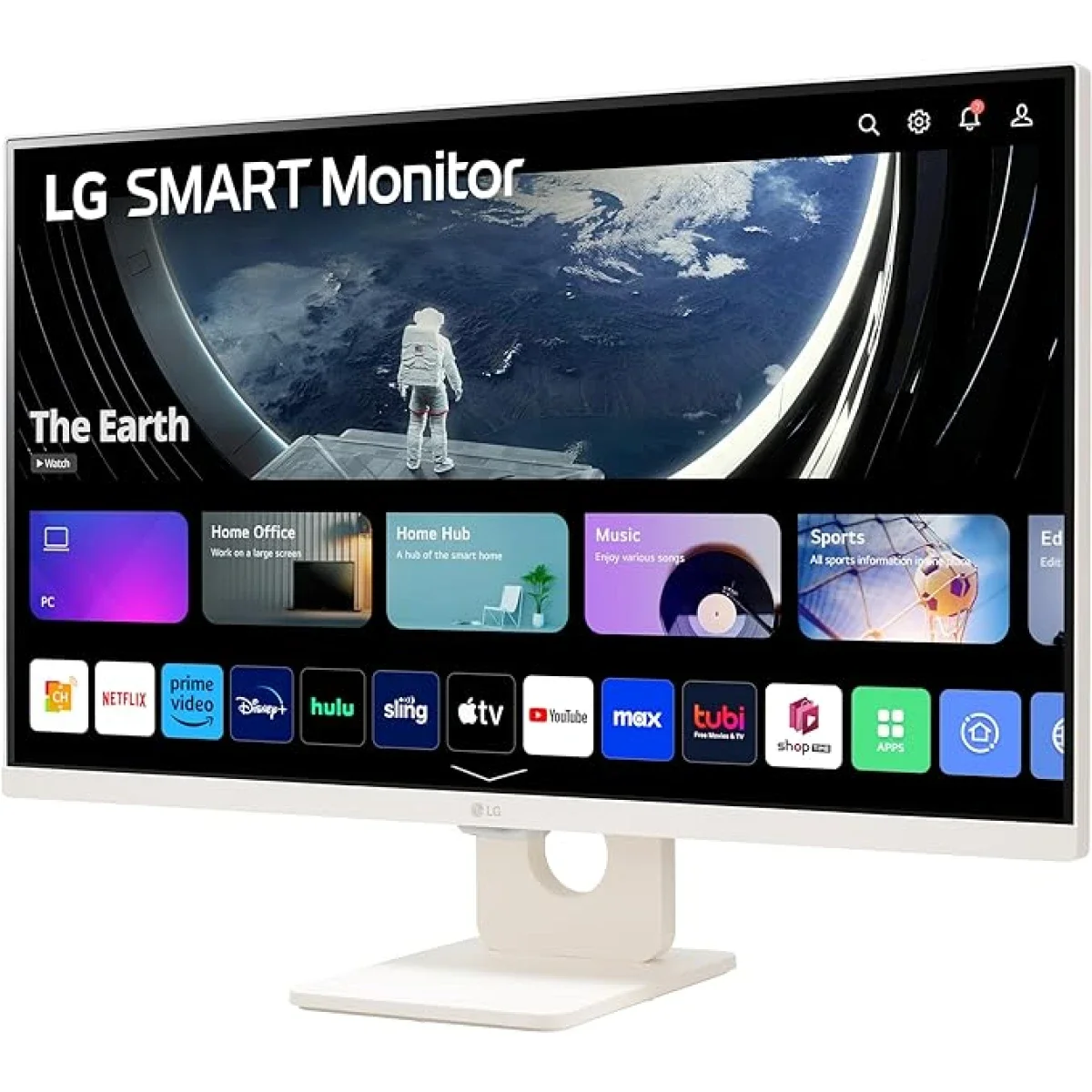 شاشة LG 27SR50F-W ذكية MyView مقاس 27 إنش FHD IPS مع webOS وسماعات مدمجة - Image 2