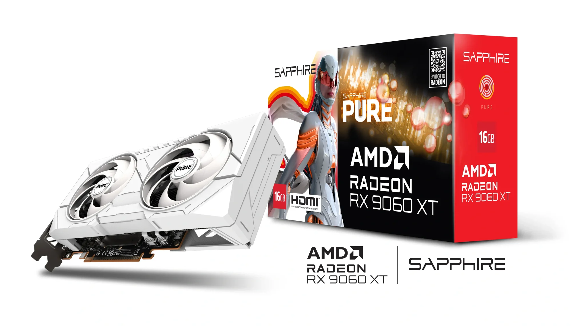 SAPPHIRE PURE Radeon RX 9060 XT 16GB GDDR6 Gaming OC Graphics Card - Image 7