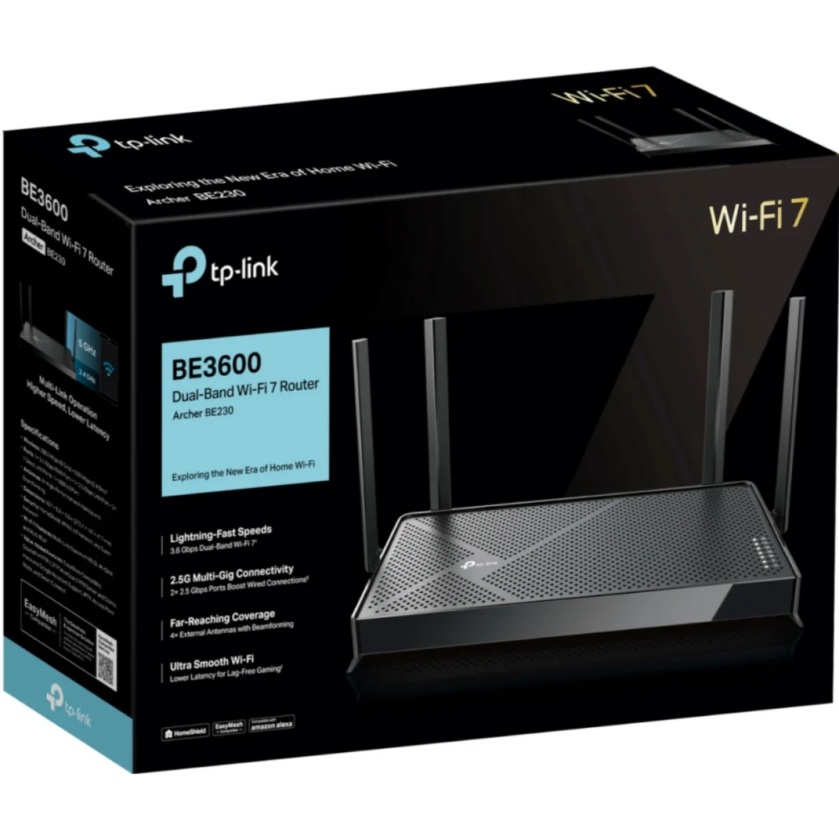 راوتر TP-LINK Archer BE220 BE3600 ثنائي النطاق Wi‑Fi 7 - Image 1