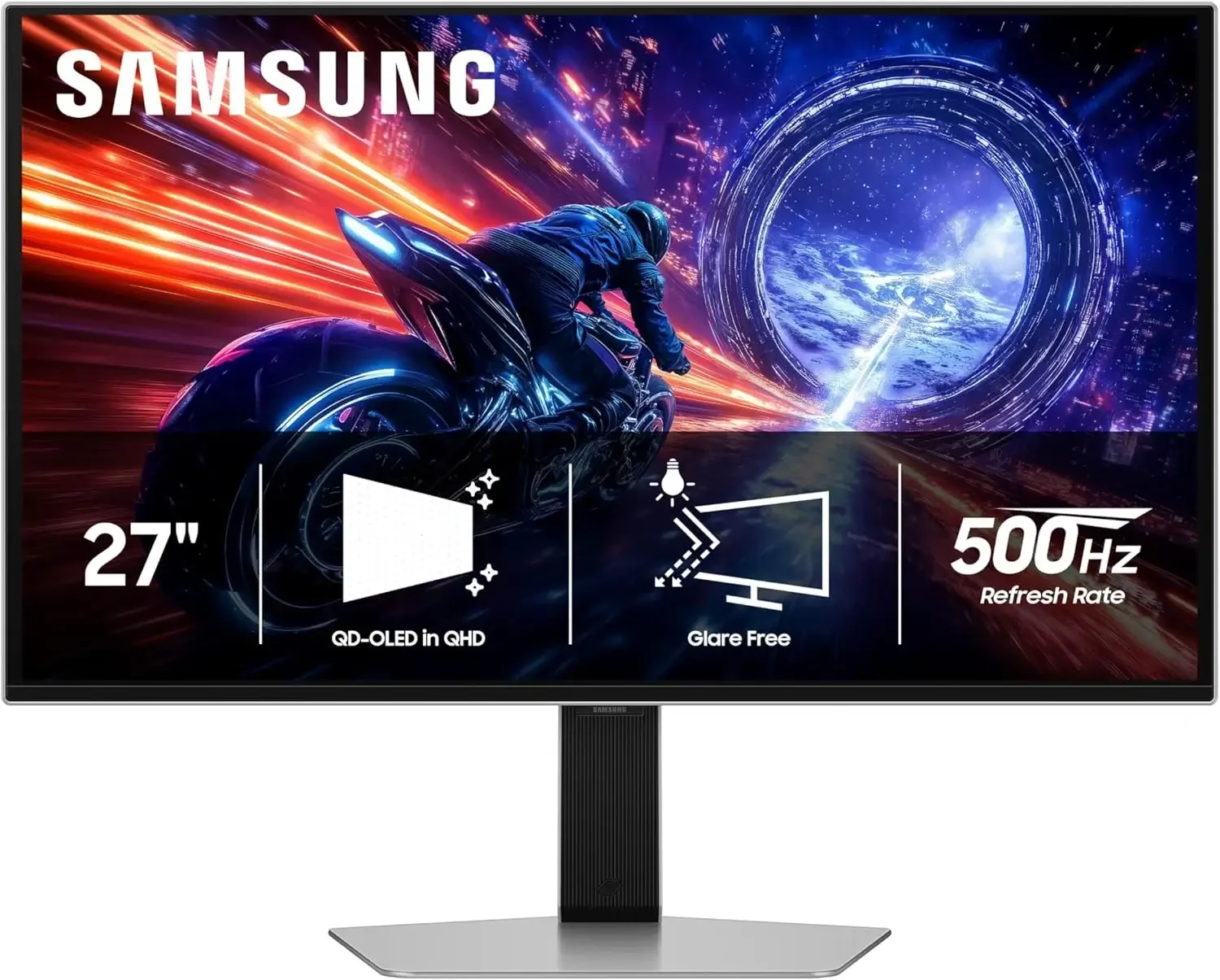 شاشه عاب Samsung Odyssey QD-OLED G6 FG602 مسطحه 27 انش 2K QHD 500Hz 0.03ms