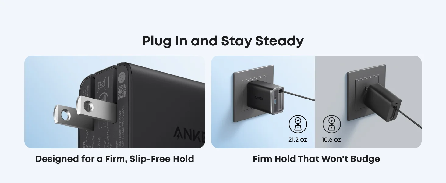 شاحن Anker A2658 Nano بقدرة 35 واط بمنفذي USB-C وكابل قابل للسحب - أسود - Thumbnail 9