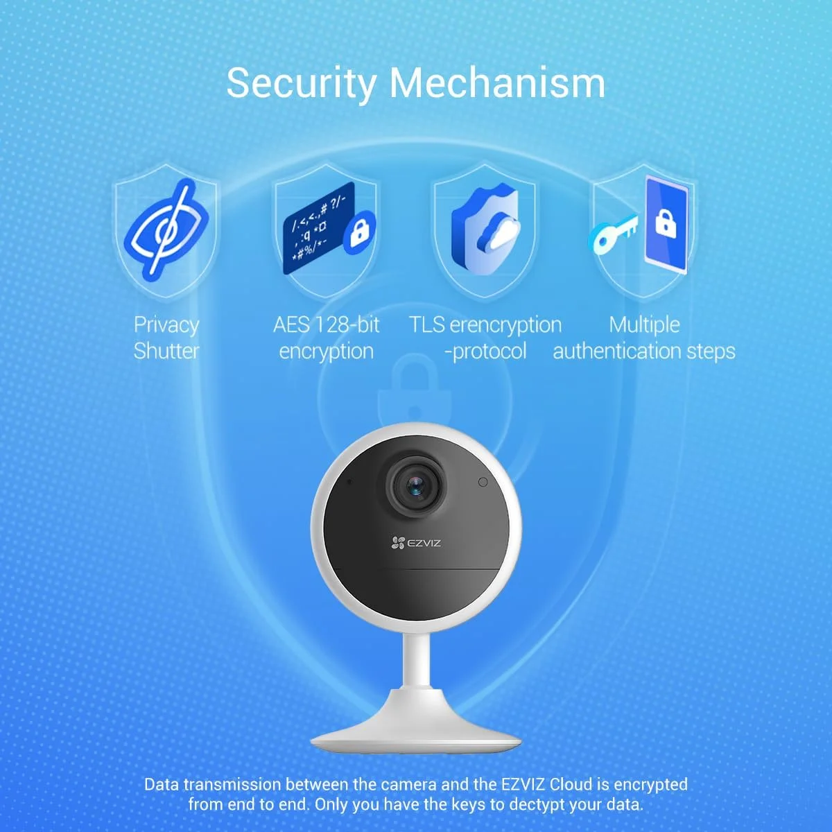 كاميرا مراقبة داخلية EZVIZ CB1 لاسلكية 1080p واي فاي ببطارية وتخزين 512GB - Image 9