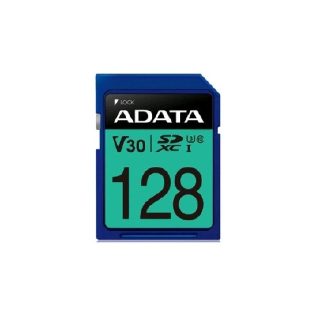 كرت ذاكرة ADATA Premier Pro SDXC UHS-I U3 V30 بسعة 128GB ASDX128GUI3V30S-R