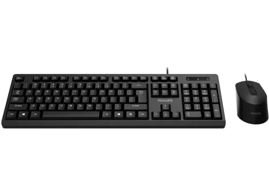 Philips MK234 USB Wired Keyboard and Mouse Combo - Black - Thumbnail 6