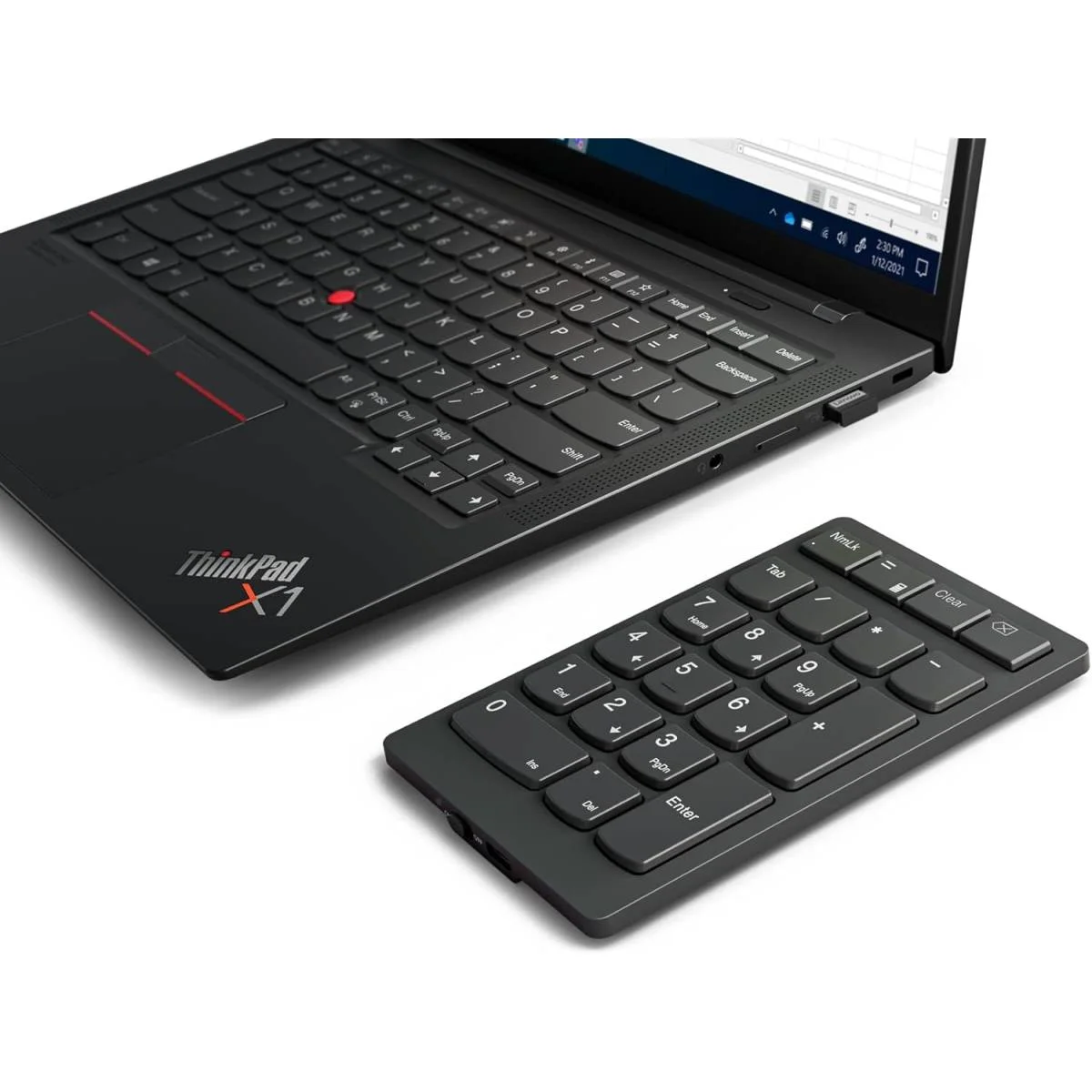 لوحة أرقام لاسلكية Lenovo Go نحيفة للغاية 13 مم قابلة للشحن - Storm Grey - Image 6