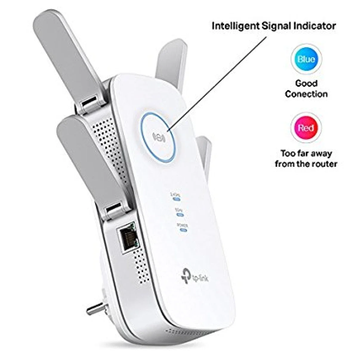 مقوي شبكة TP-LINK RE650 AC2600 مزدوج النطاق Wi‑Fi مع منفذ جيجابت