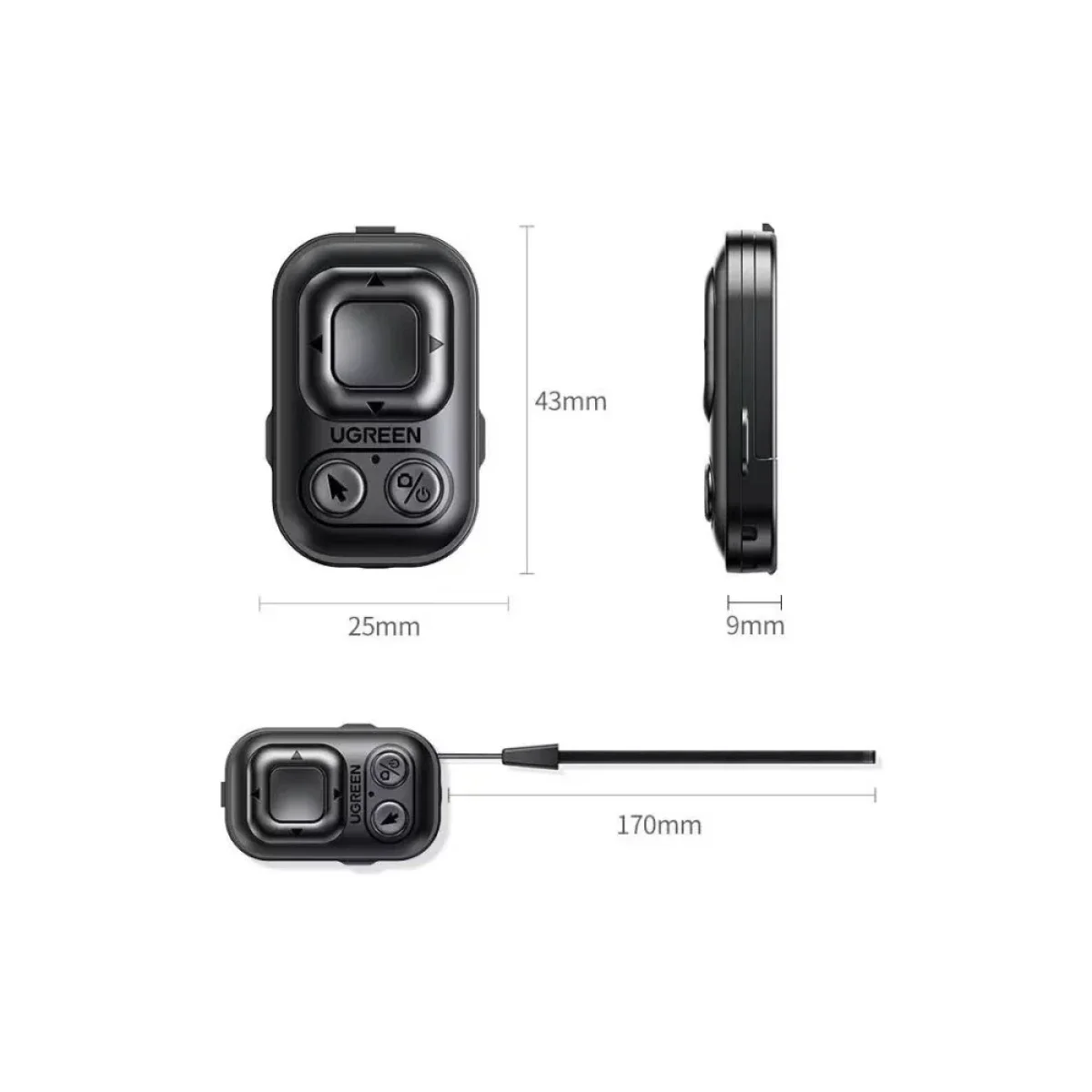 Ugreen LP910 7-Key Bluetooth Page Turner and Remote Control