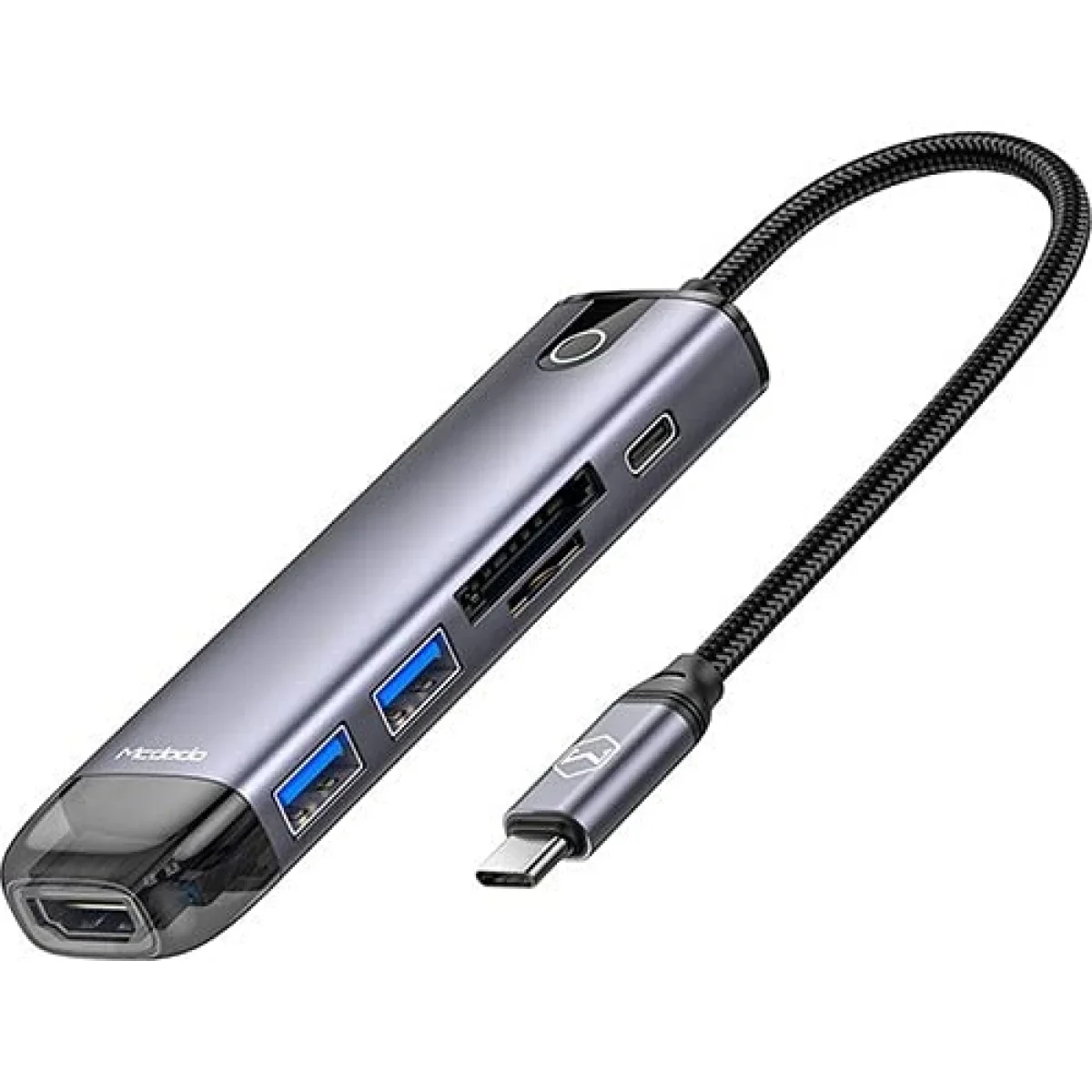 Mcdodo HU-7740 6-in-1 USB-C Hub with HDMI, VGA, 2x USB 3.0, PD 100W & SD/TF