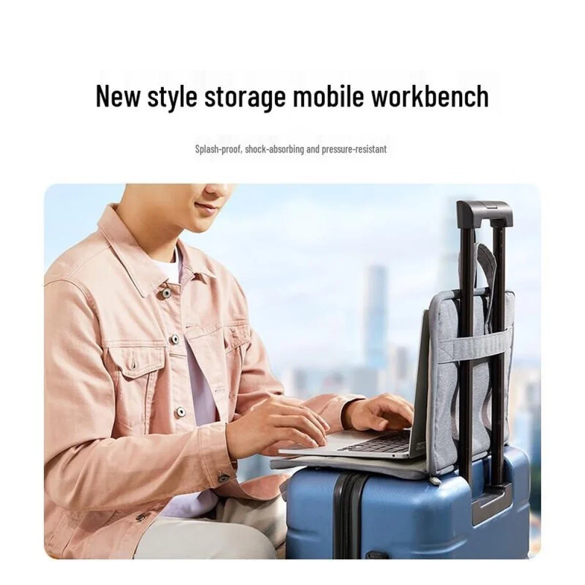Ugreen 180° Open Protective Laptop Briefcase for 15–16 Inch Laptops - Gentleman Gray - Thumbnail 3