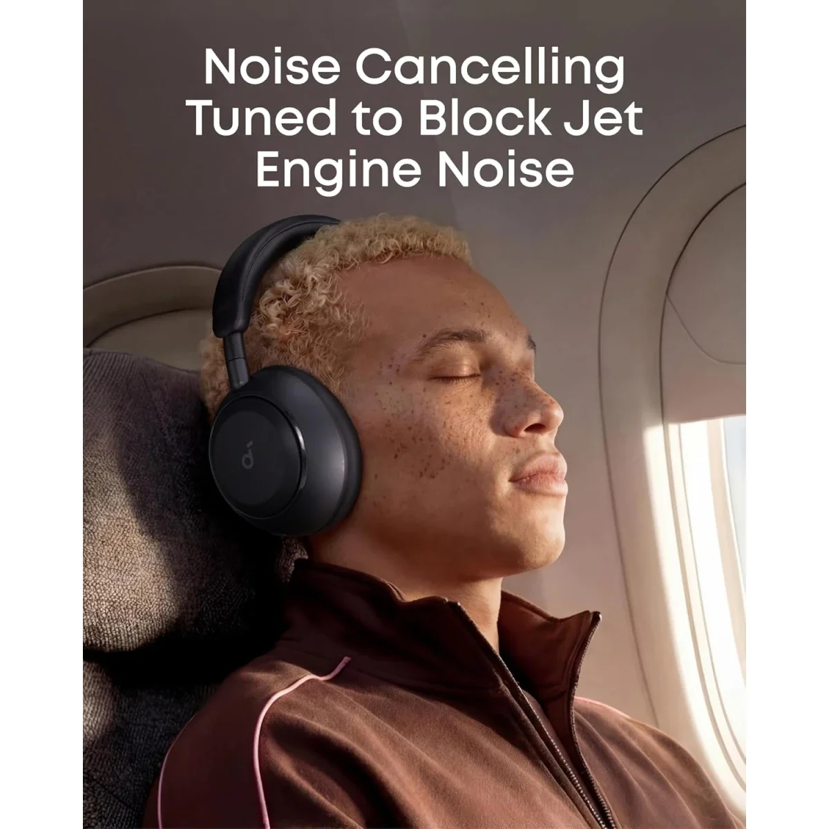 Anker Soundcore Space 2 Active Noise Cancelling Headphones, Bluetooth 6.1, 50H Playtime, Jet Black - Thumbnail 3