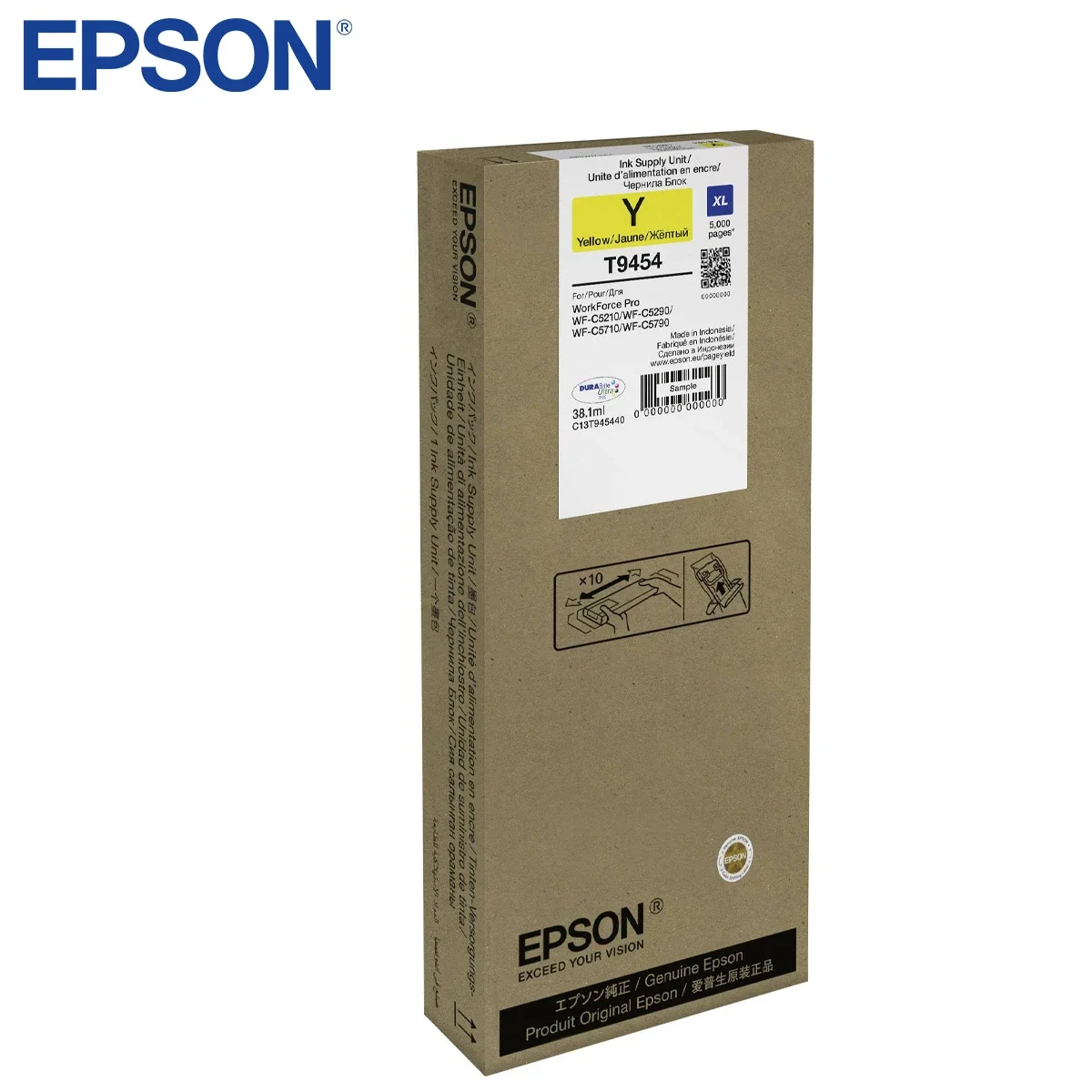 خرطوشة حبر EPSON T9454 صفراء عالية السعة C13T945440