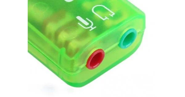 كرت صوت USB خارجي مع منفذ سماعات ومنفذ مايكروفون - Image 3