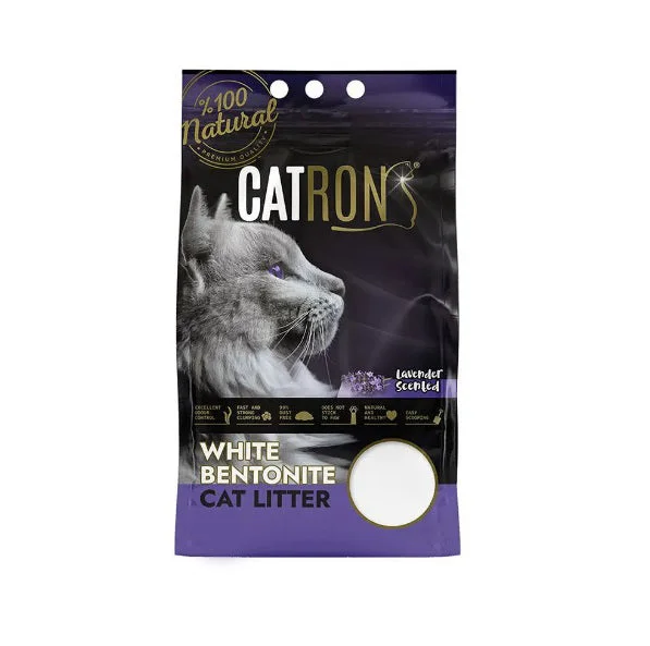 رمل قطط Catron بنتونيت برائحة اللافندر 5 لتر