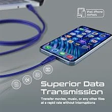 Promate PowerLine-Ai120 USB-A to Lightning Cable 2.4A 120 cm Silicone White - Thumbnail 8