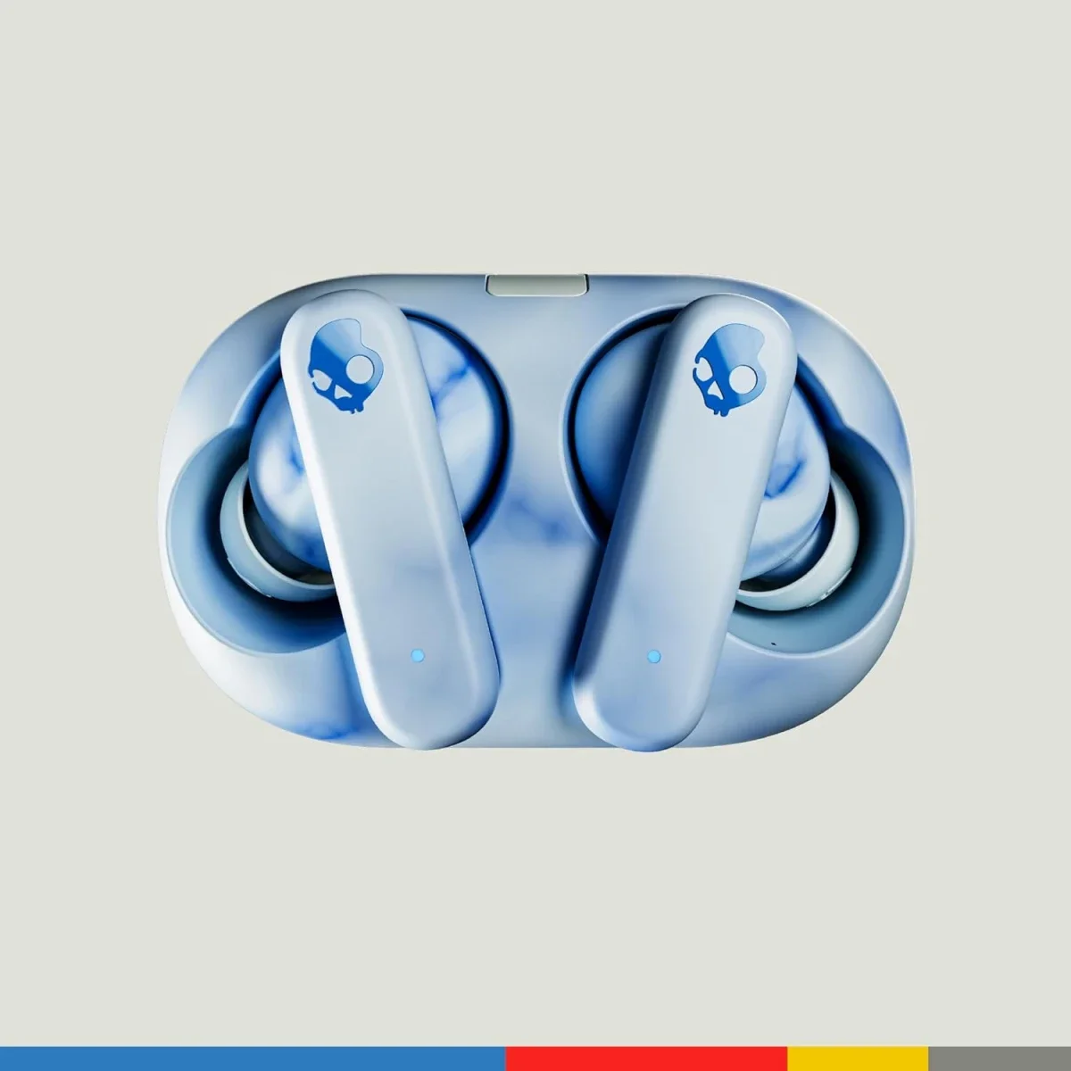 سماعات أذن لاسلكية بالكامل مستدامة Skullcandy EcoBuds بتقنية Bluetooth حتى 8 ساعات، أزرق جليدي - Image 4
