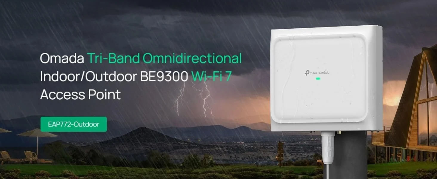 TP-LINK Omada EAP772-Outdoor Wi-Fi 7 BE11000 Tri-Band Outdoor Access Point - Image 5