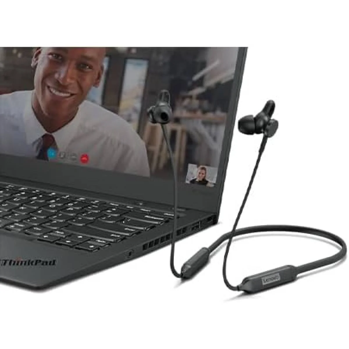 سماعة أذن Lenovo BT500A بلوتوث 5.0 مع مايك ووقت تشغيل 10 ساعات - أسود - Image 5