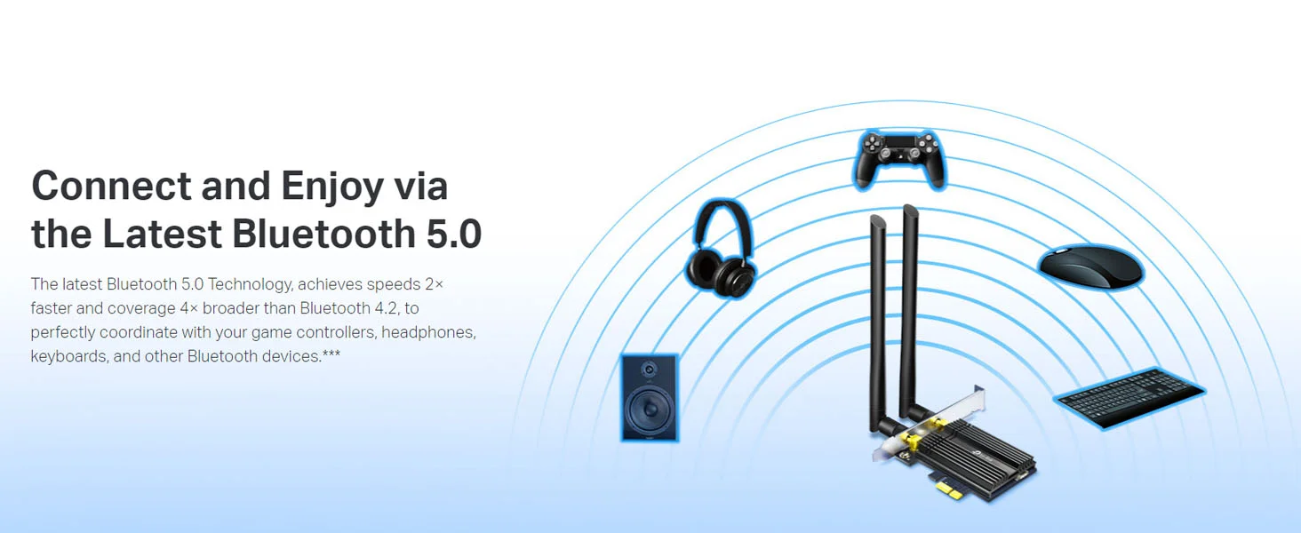 لا سلكي بلوتوث ممتاز يركب على PCIe داخل الكمبيوتر TP-LINK Archer TX50E AX3000 Wi‑Fi 6 - Image 10
