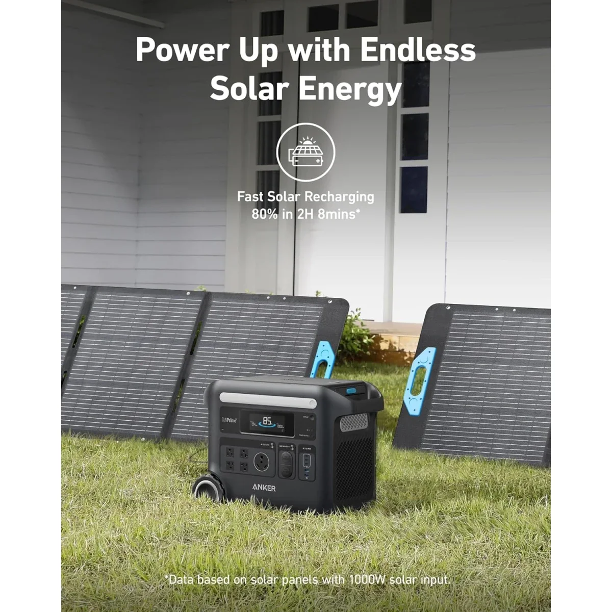 Anker SOLIX F2600 Portable Power Station 2400W, 2560Wh LiFePO4 Solar Generator - Thumbnail 4