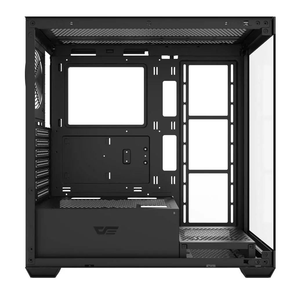 كيس كمبيوتر DarkFlash DS900 ميد تاور ATX بتصميم Air Wood مع 6 مراوح ARGB - أسود - Image 8