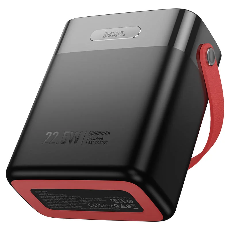 HOCO J143 Title 80000mAh Power Bank, 22.5W Fast Charging, PD 20W, Black - Thumbnail 9