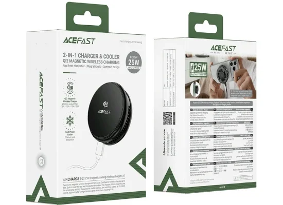 ACEFAST E47 Qi2 25W Magnetic Cooling Wireless Charger for Gaming, Black - Image 9