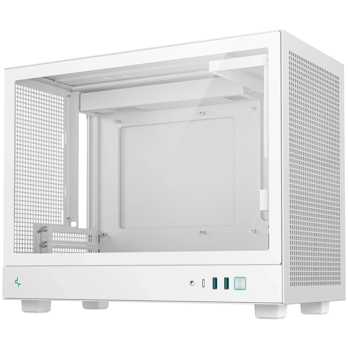 DeepCool CH160 PLUS Micro-ATX Computer Case White with 240mm Radiator Support - Thumbnail 3