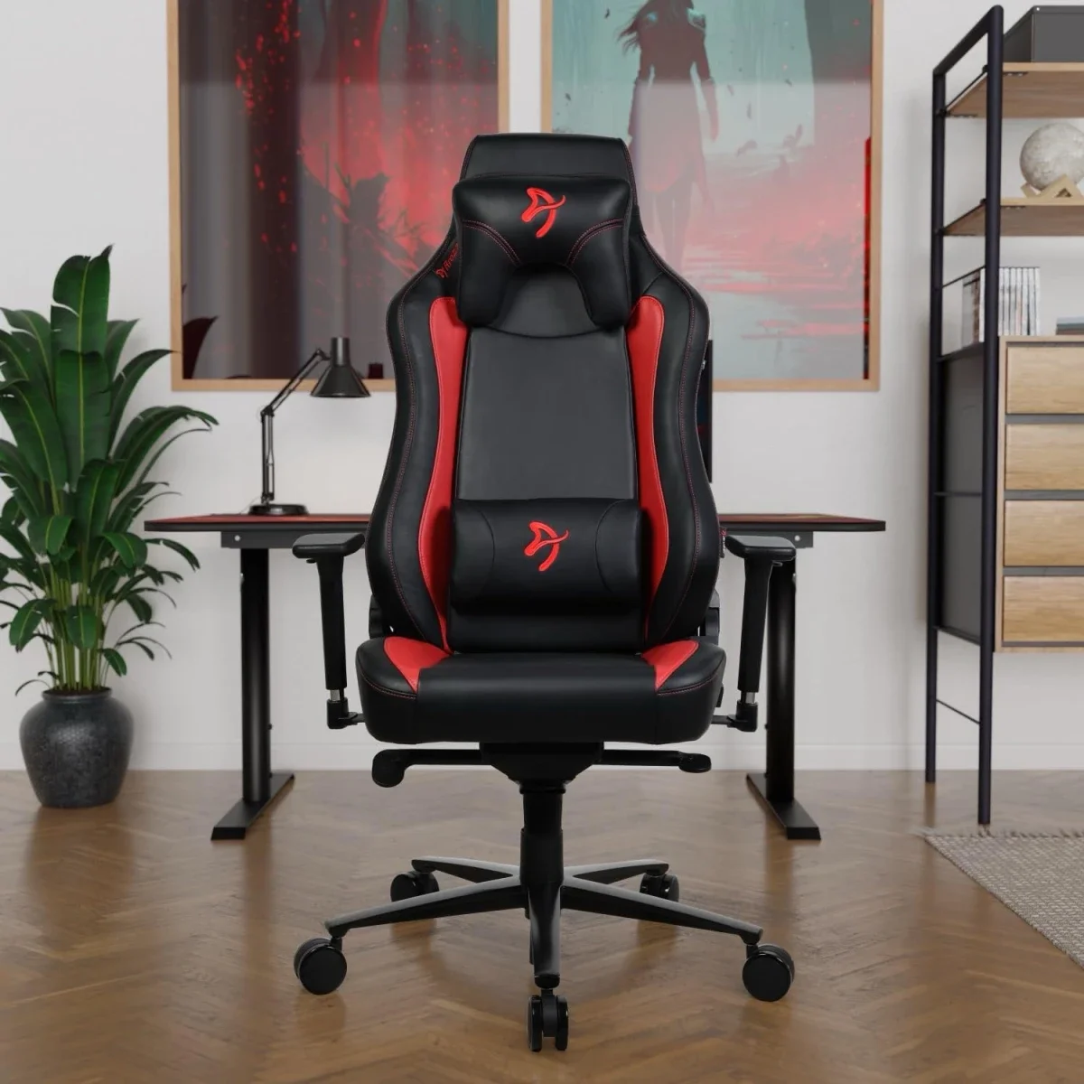 Arozzi Vernazza Soft PU Leather Ergonomic Gaming Chair, Red - Thumbnail 3