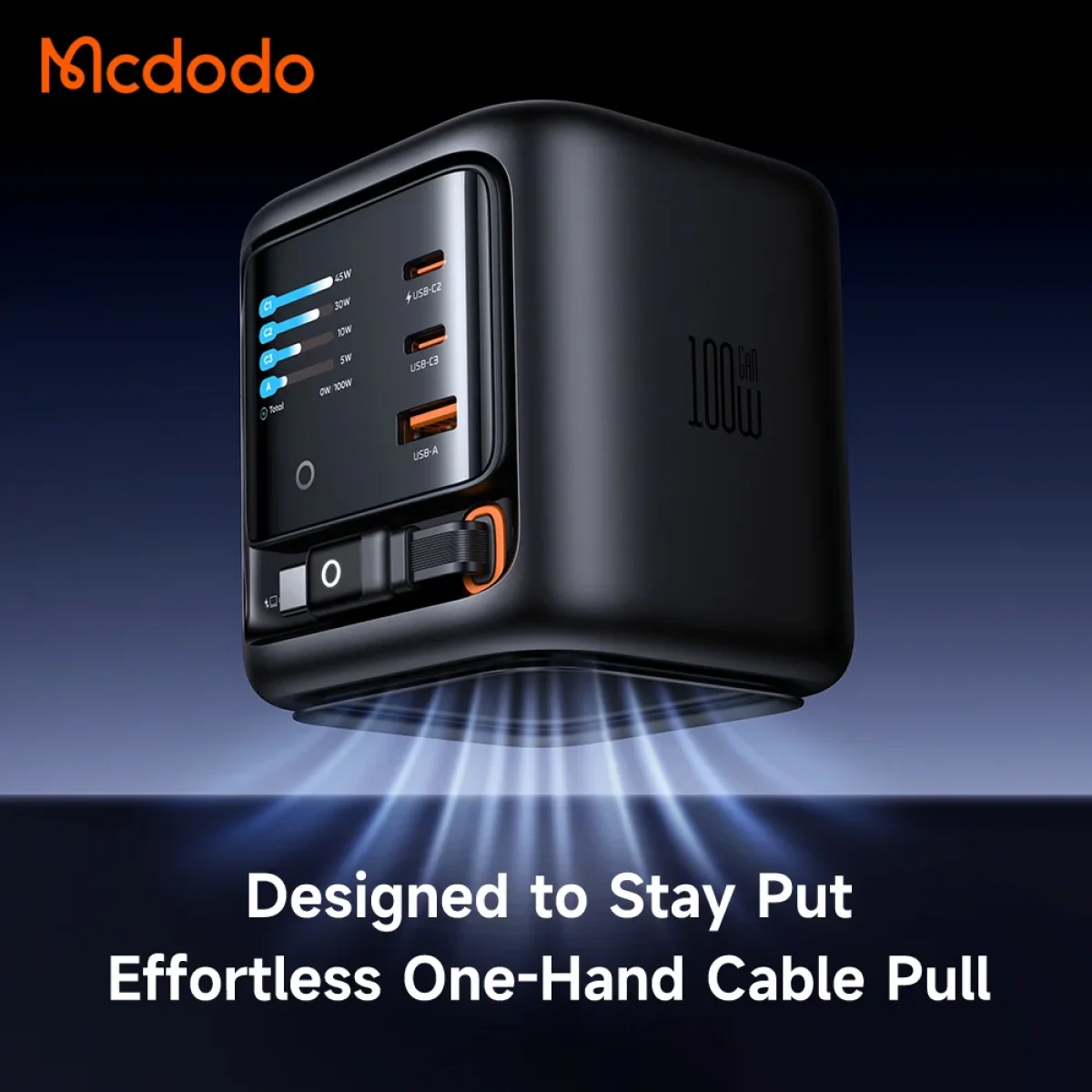 Mcdodo FreeGo Pro CH-139 100W Desktop Fast Charger with 100cm USB-C Cable - Thumbnail 6
