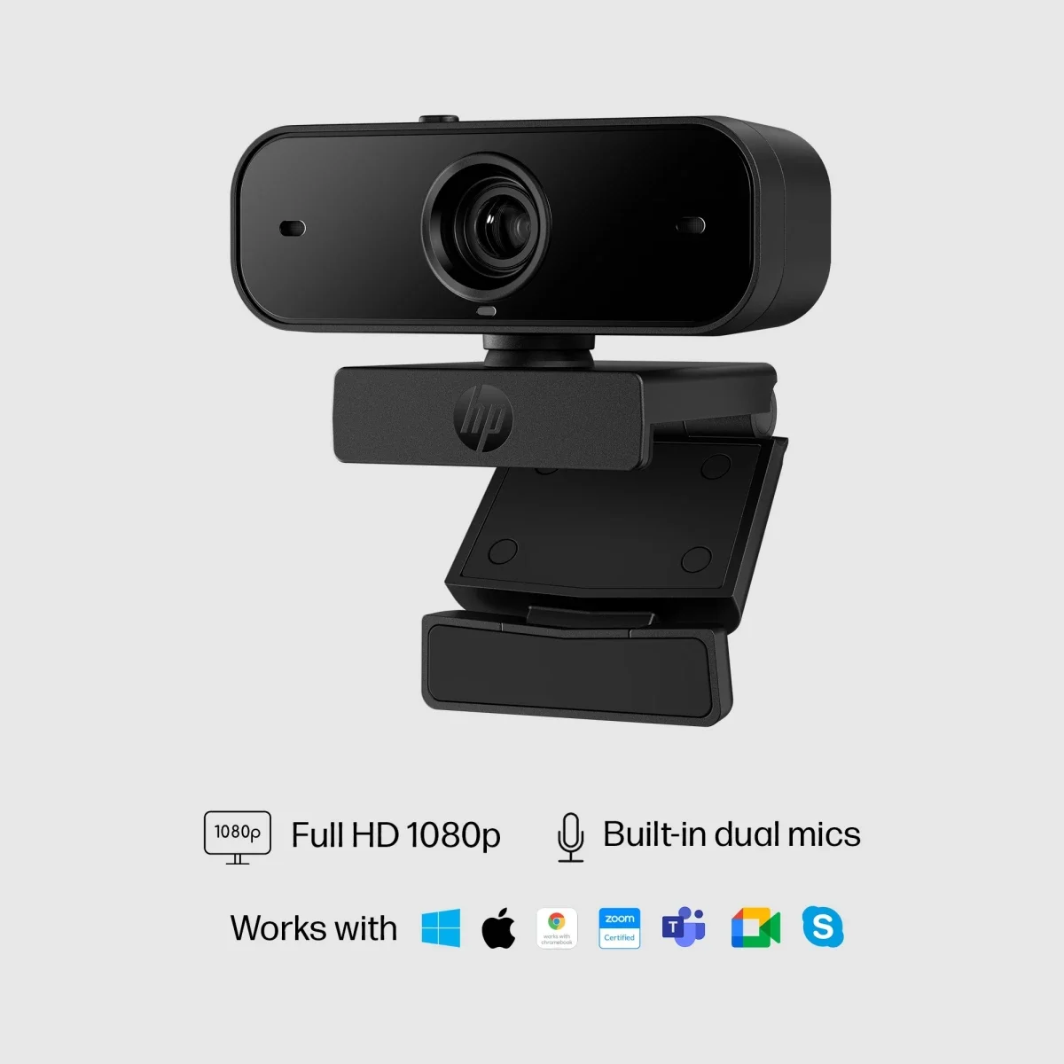 كاميرا ويب HP 435 FHD بدقة Full HD 1080p مع ميكروفونات مزدوجة لعزل الضوضاء - Thumbnail 9