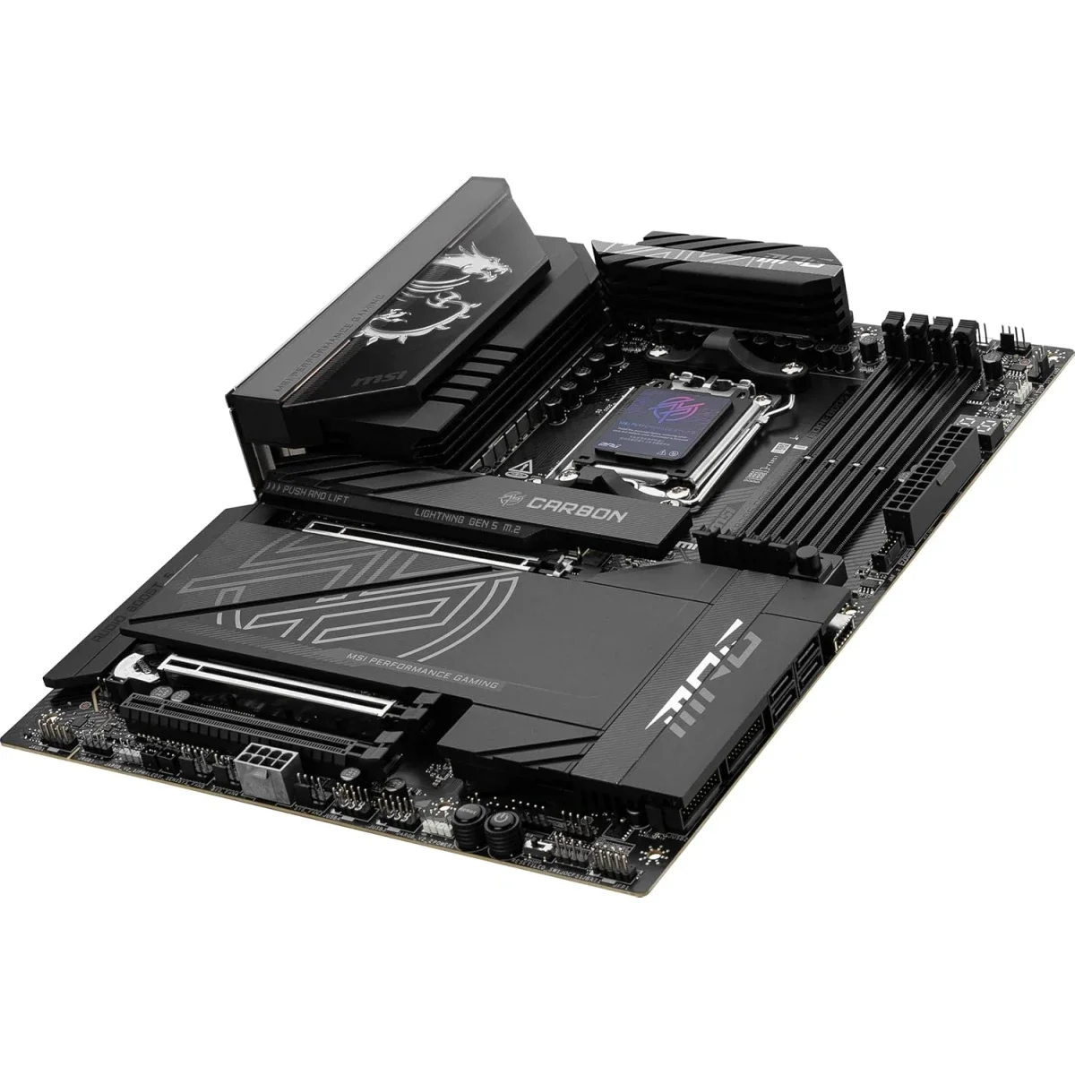 لوحة أم MSI MPG X870E Carbon Wi-Fi AM5 ATX DDR5 مع 4x M.2 وWi‑Fi 7 باللون الأسود - Image 4