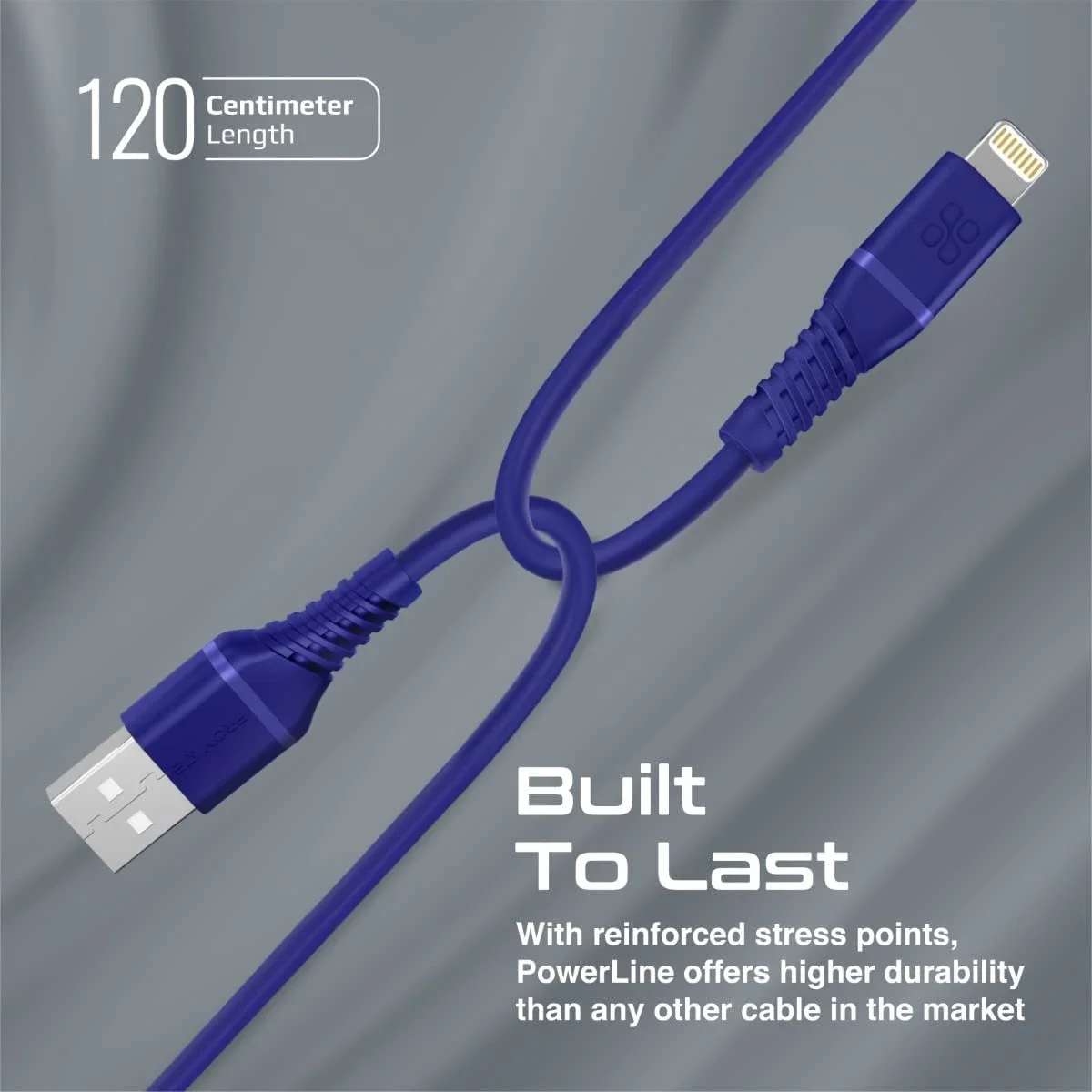 Promate PowerLine-Ai120 USB-A to Lightning Cable 2.4A 120 cm Silicone White - Thumbnail 5