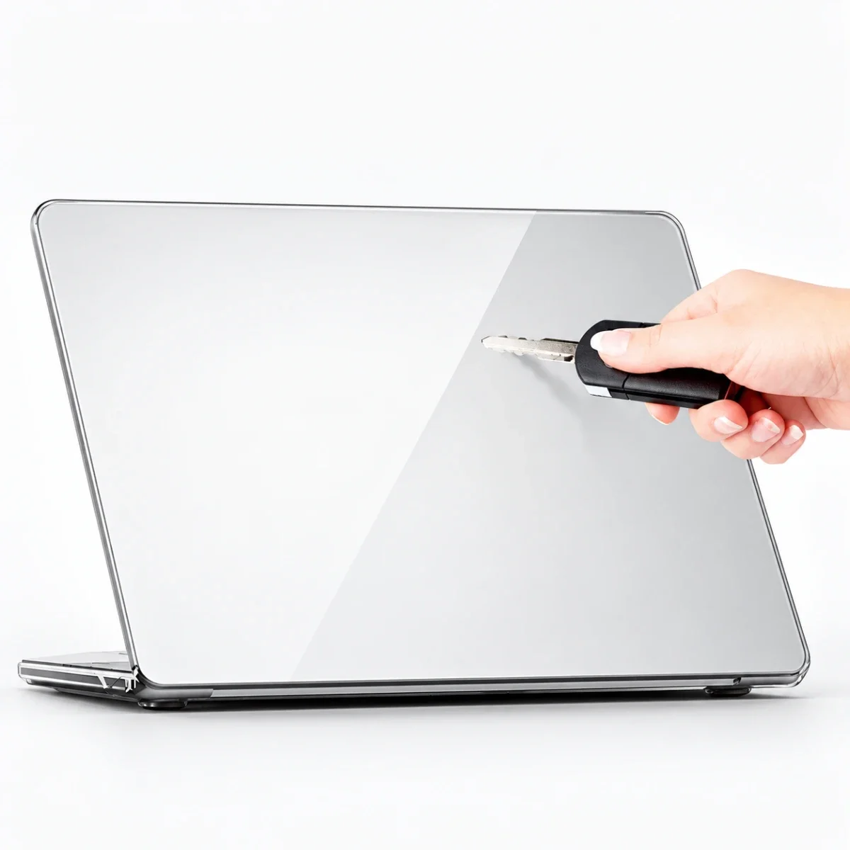 جراب ماك بوك Coteci MB-084-TT كريستال شفاف من سلسلة Universal Crystal لجهاز MacBook Neo A3404 - Thumbnail 4