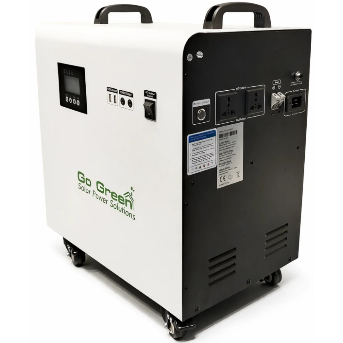 GO Green PPS-4KWH 4KW Power Station, 2000W Rated, 4019Wh LiFePO4 Battery, AC & Solar Charging - Image 2