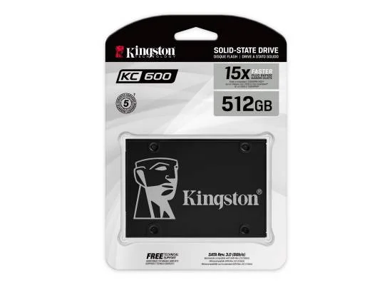 قرص SSD Kingston KC600 بسعة 512GB وقياس 2.5 إنش SATA - Image 2