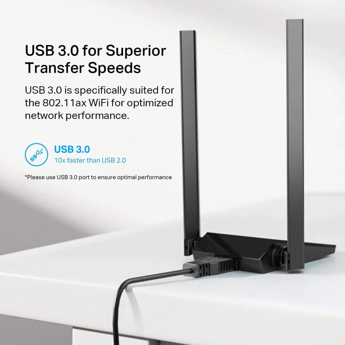 جهاز هوائي للانترنت يركب على USB نوع TP-LINK Archer TX20U Plus AX1800 ثنائي النطاق - Image 1