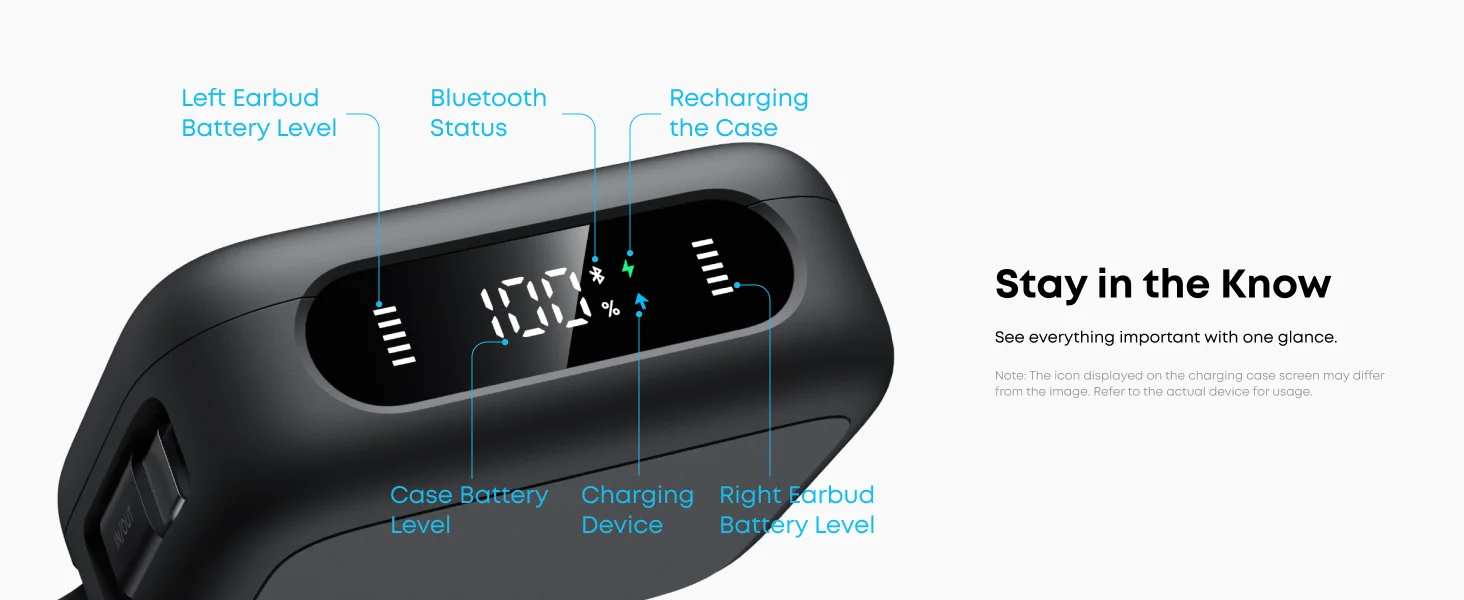 سماعات أذن Anker Soundcore P41i لاسلكية بعزل ضوضاء تكيفي مع علبة شحن 3000mAh، أبيض - Image 15
