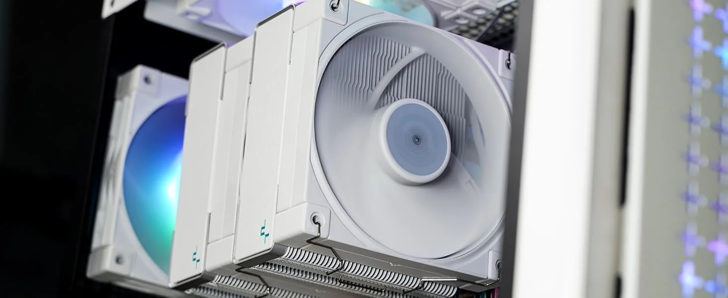 DeepCool AK620 White CPU Air Cooler 260W TDP Dual Tower with 6 Copper Heat Pipes and Dual 120mm PWM Fans - Image 11