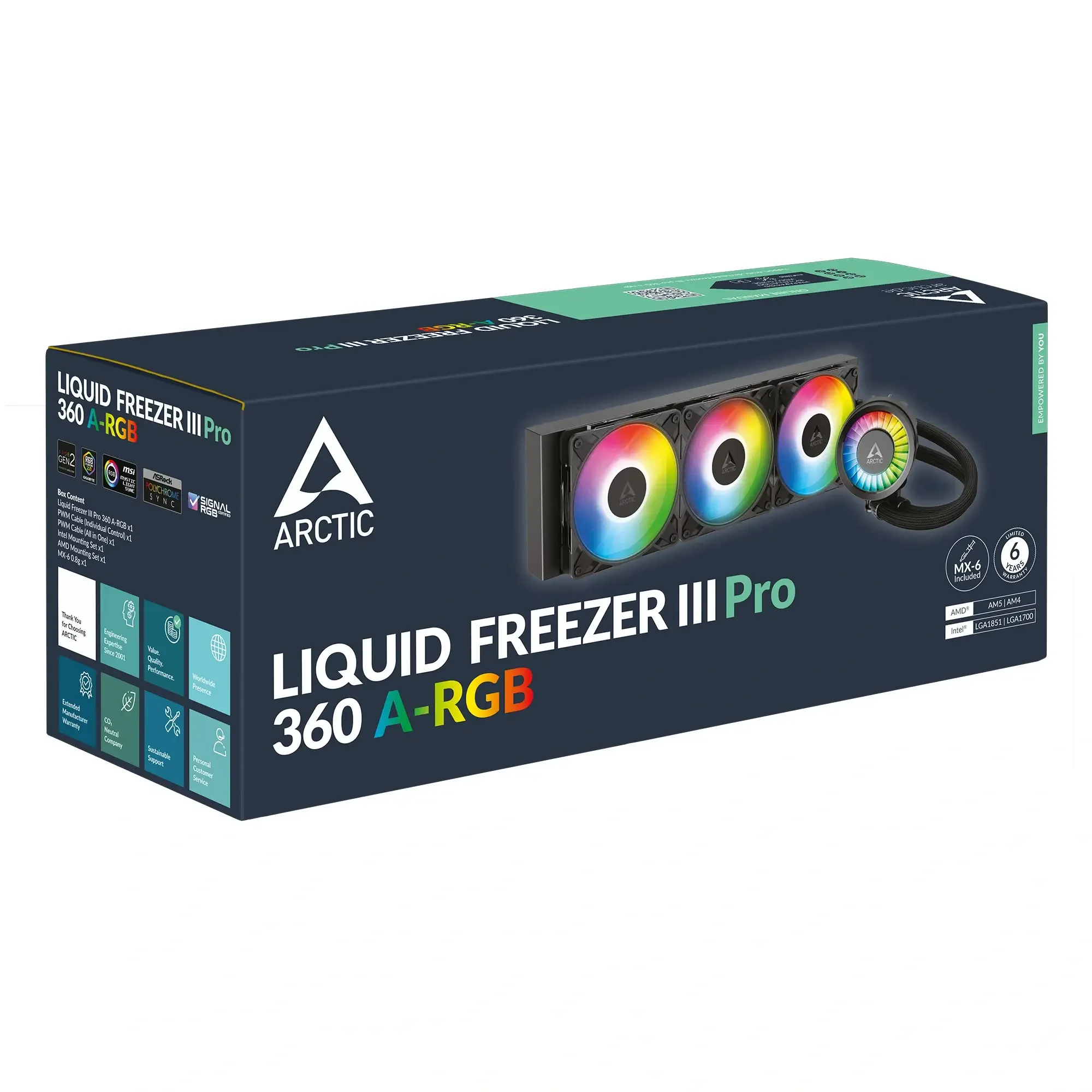 مبرد سائل للمعالج ARCTIC Freezer III Pro 360 A-RGB الكل في واحد - Image 3