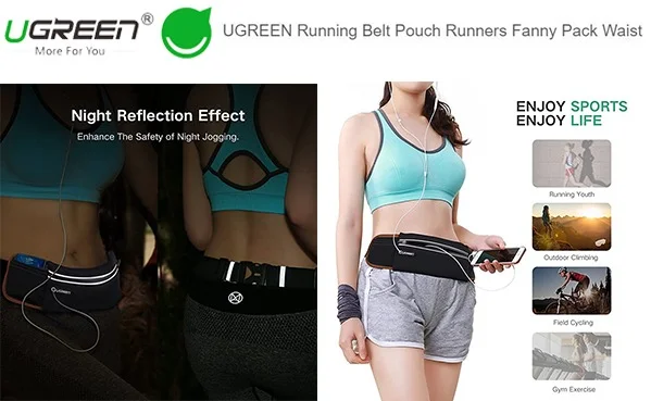 Ugreen 20818 Outdoor Running Waist Belt Pack - Image 5
