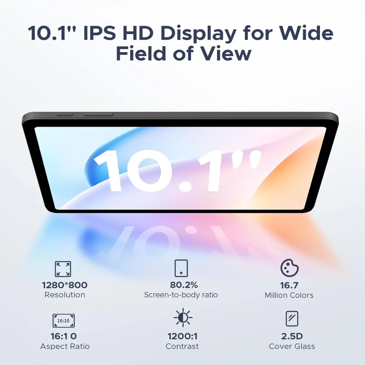 جهاز لوحي DOOGEE Tab A9 Pro VIB Edition 2025 بشاشة 10.1 إنش وواي فاي، 128GB، ذاكرة 4GB + 16GB مشتركة، باقة باللون الأسود - Image 7