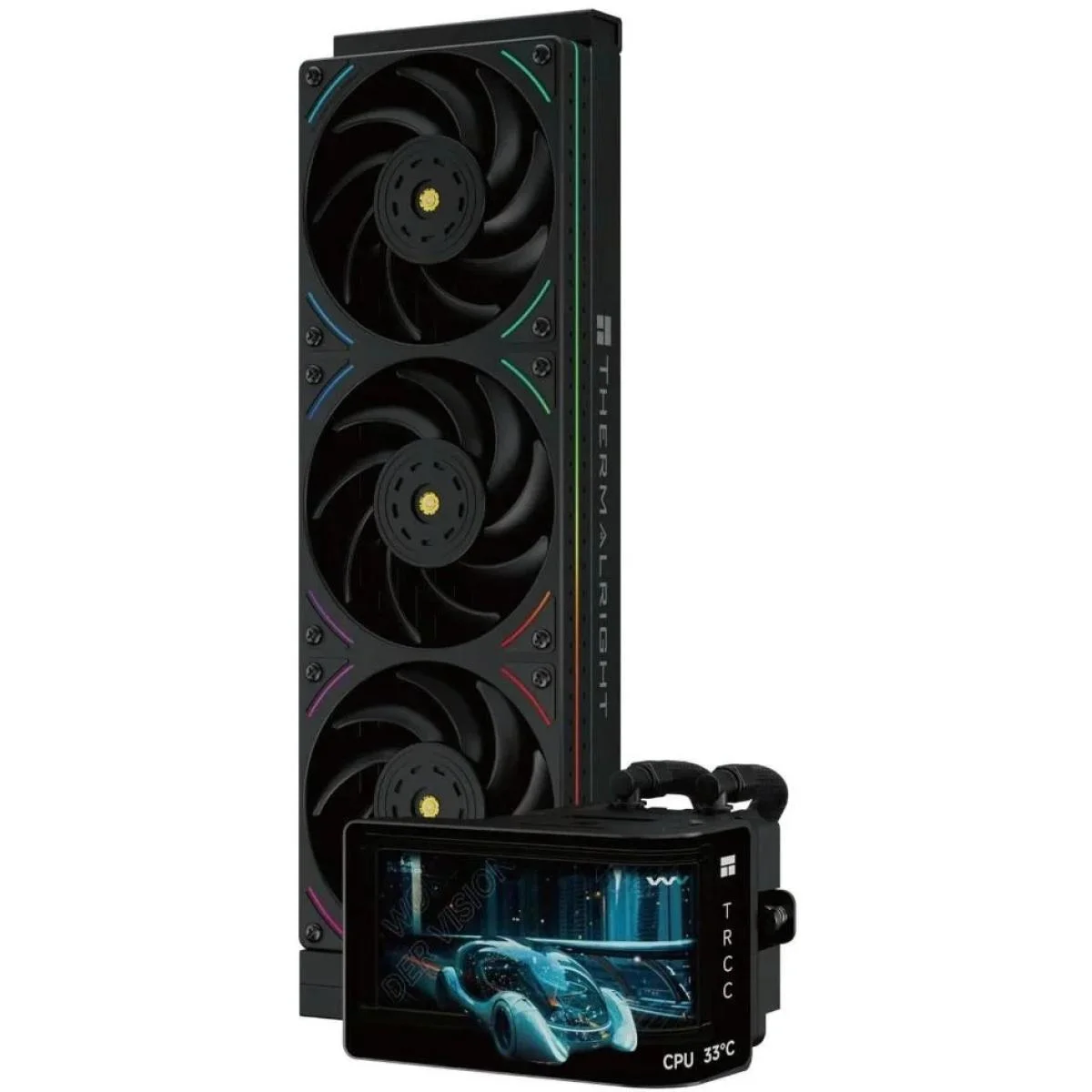 مبرد سائل للمعالج Thermalright Wonder Vision 360 UB ARGB بشاشة OLED منحنية 6.67 إنش بدقة 2K وتردد 60Hz - Image 2