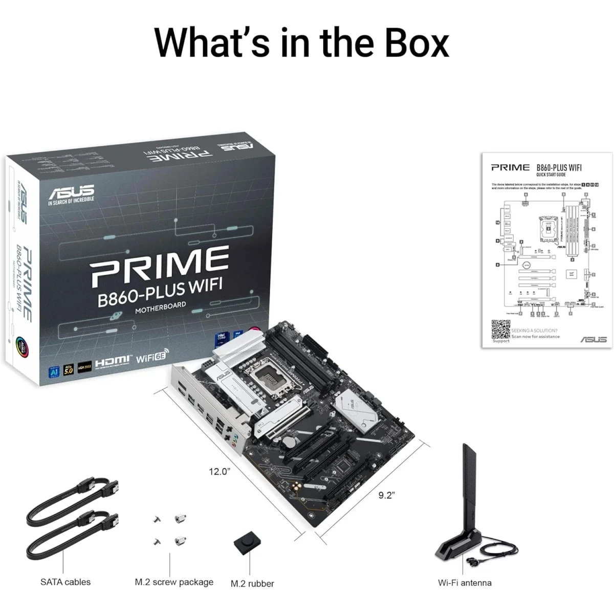 Asus Prime B860-Plus WiFi 6E ATX Motherboard with Intel B860, DDR5, 2x M.2 - Image 6