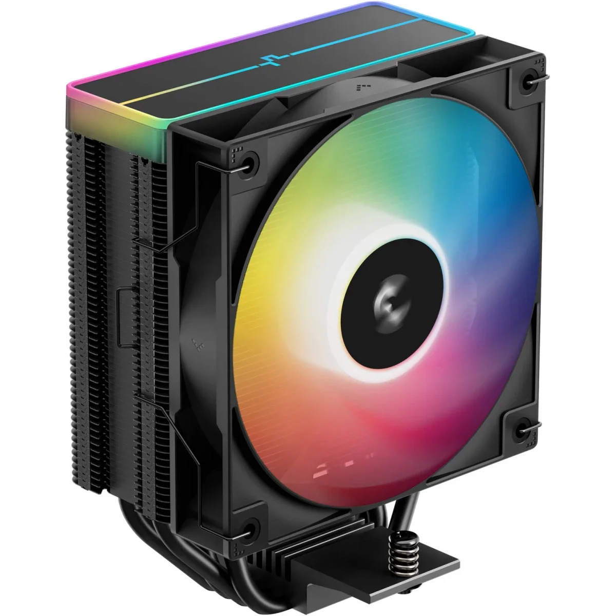 مبرد هوائي للمعالج DeepCool AG400 BK ARGB V2 بسرعة 2100 دورة في الدقيقة وتدفق هواء 75.89 CFM باللون الأسود - Image 1