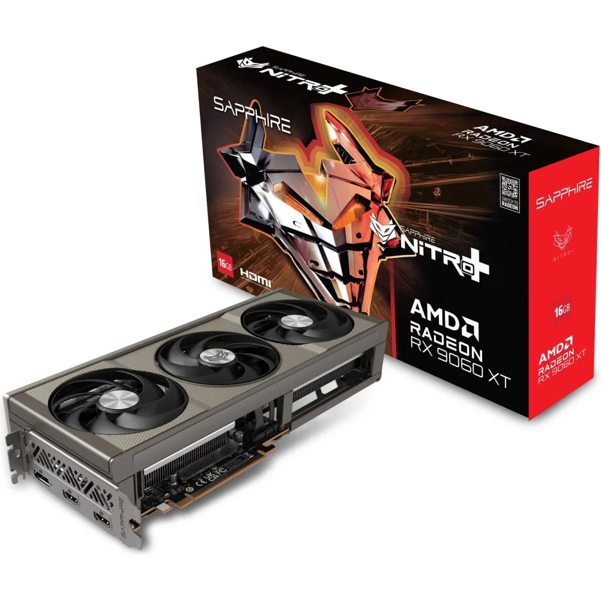كرت شاشه SAPPHIRE NITRO+ AMD Radeon RX 9060 XT بسعه 16GB GDDR6